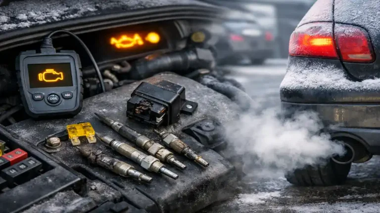 Code défaut Peugeot P1351 sur moteur HDi avec bougies de préchauffage, relais et fumée blanche au démarrage à froid