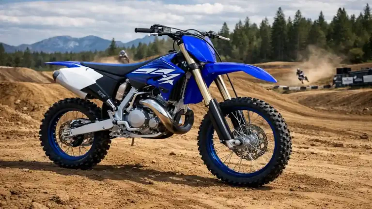 Yamaha YZ125 2025 moto de cross 125 cm3 deux temps sur circuit de motocross